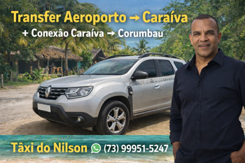 Transfer Aeroporto Porto Seguro para Caraíva